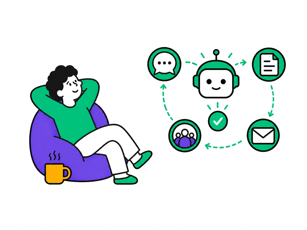AI automations running while you relax